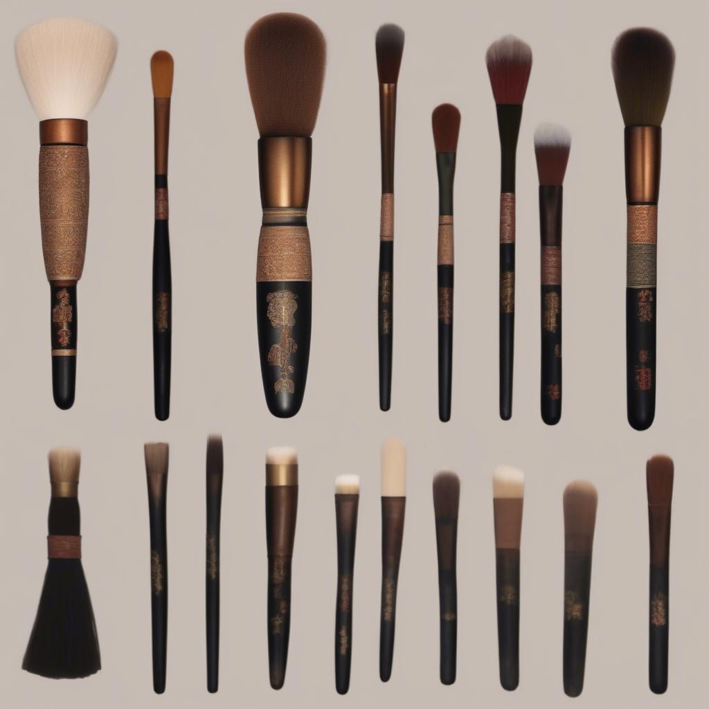 Ancient Chinese Makeup Brushes Set