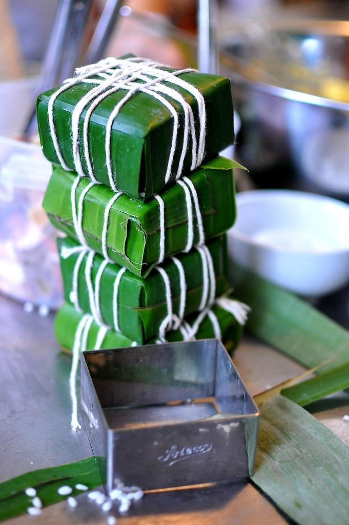 Banh Chung at Com Com Restaurant