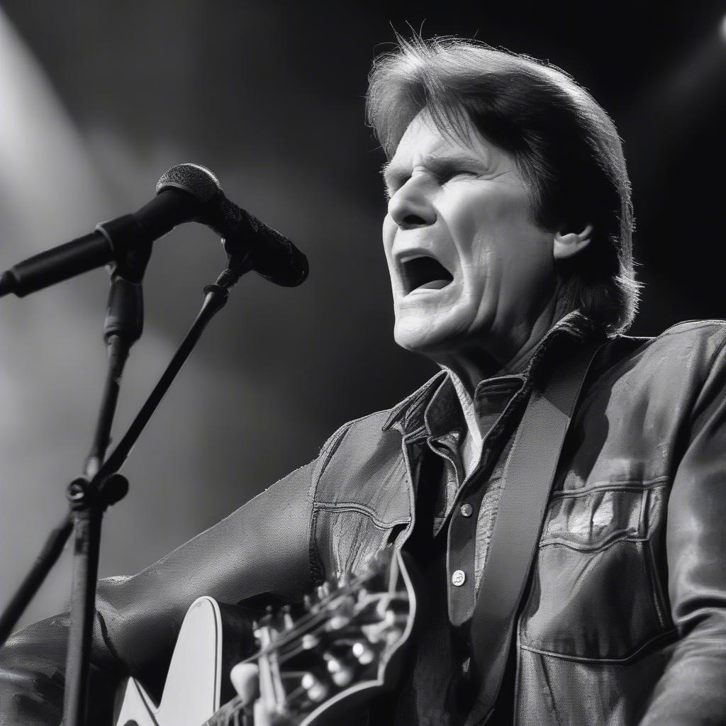 John Fogerty singing "Who'll Stop the Rain"