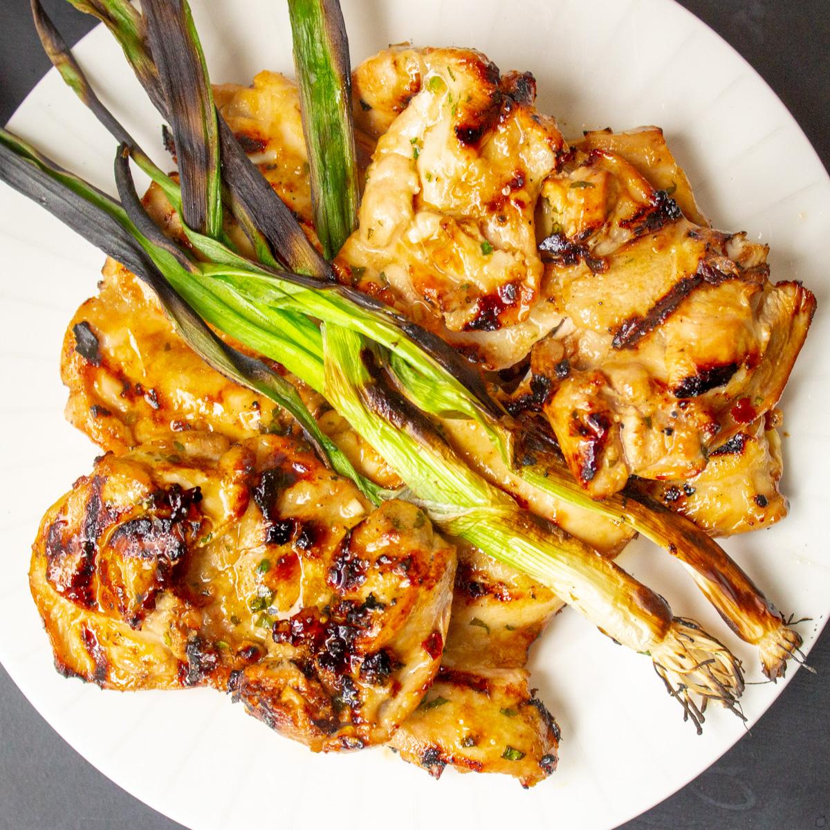 Fresh ingredients for Vietnamese grilled chicken wings at Com Com Restaurant.