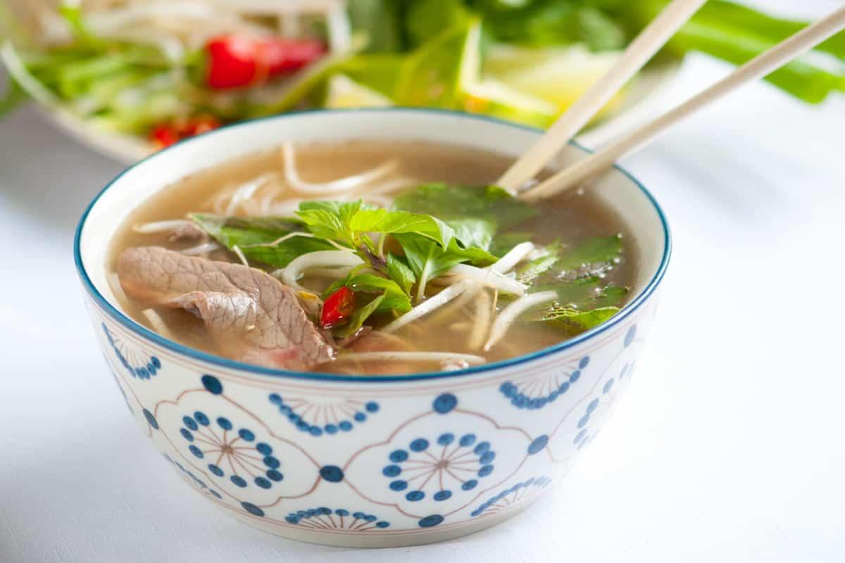 Aromatic Pho Bowl at Com Com Restaurant
