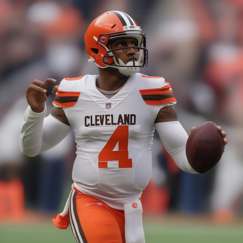 Deshaun Watson in Cleveland Browns Uniform