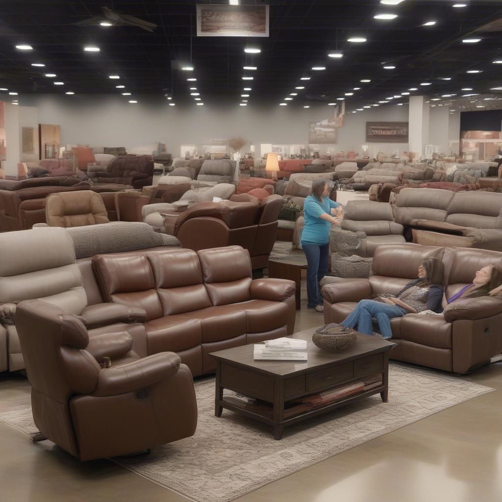 Recliner Selection in Enid Oklahoma Furniture Store