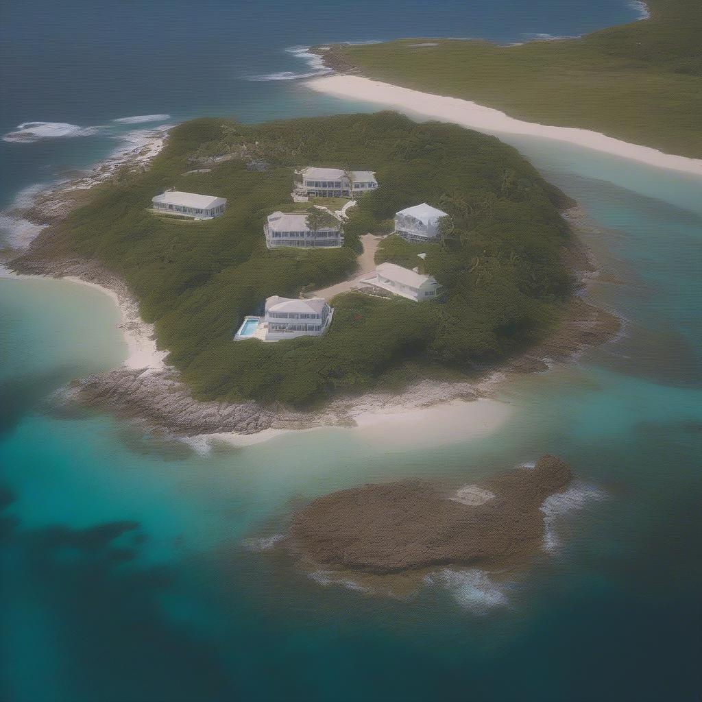 Aerial View of Epstein's Private Island