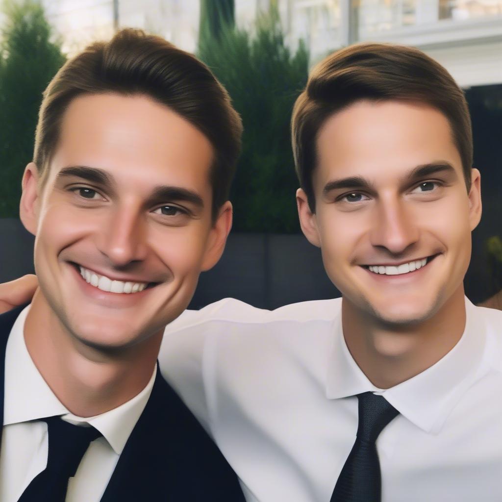 Evan Spiegel and Bobby Murphy, Snap Inc. Co-founders