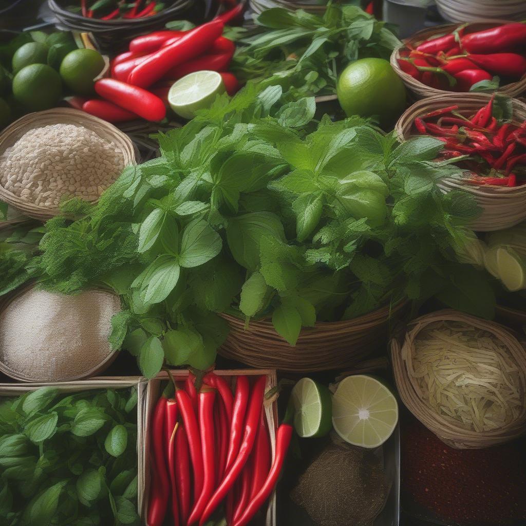 Fresh Ingredients Used in Vietnamese Street Food