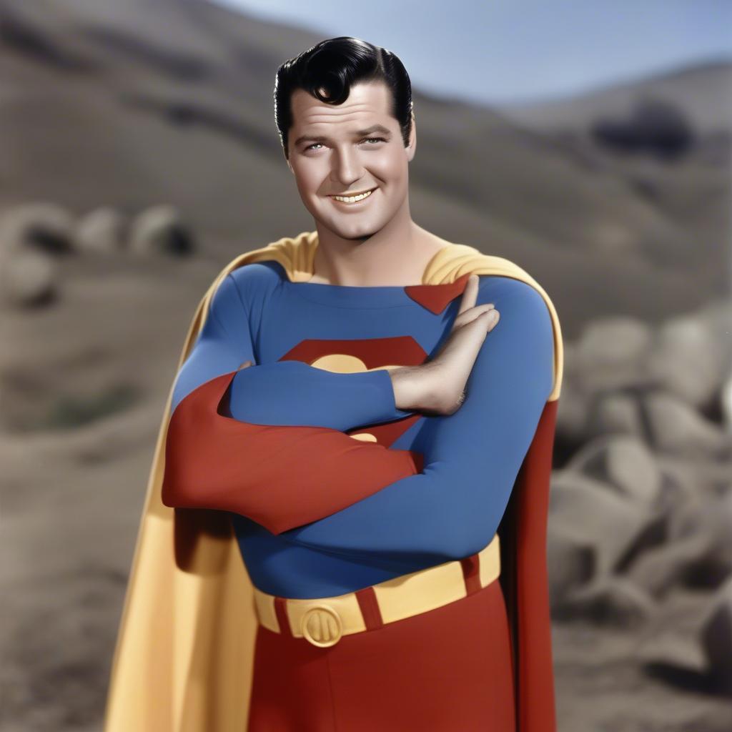 George Reeves as the classic Superman in the 1950s television series