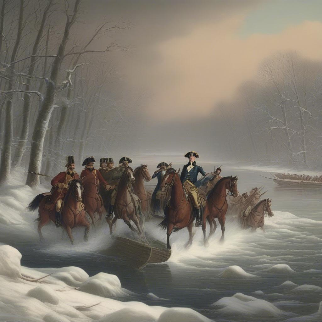 George Washington Crossing the Delaware River