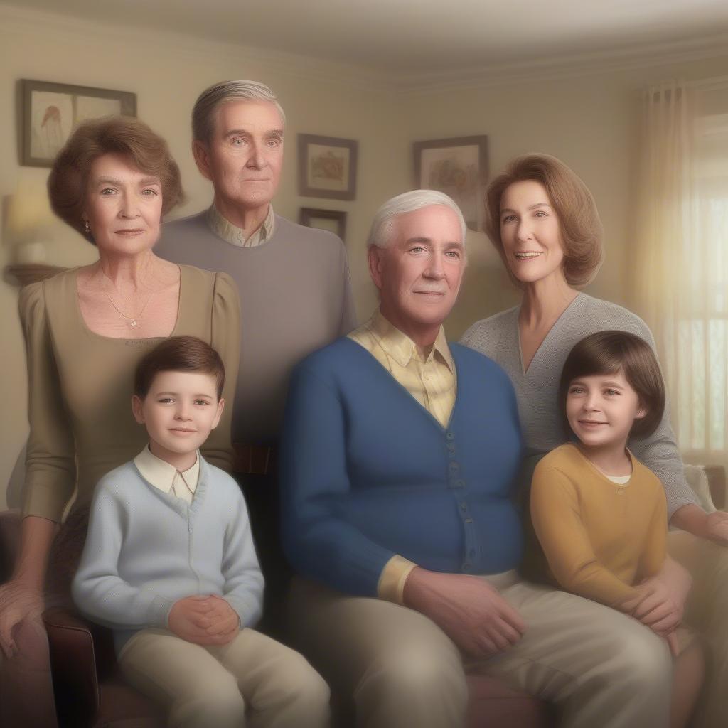 Georgie Cooper Jr. with his family on Young Sheldon.