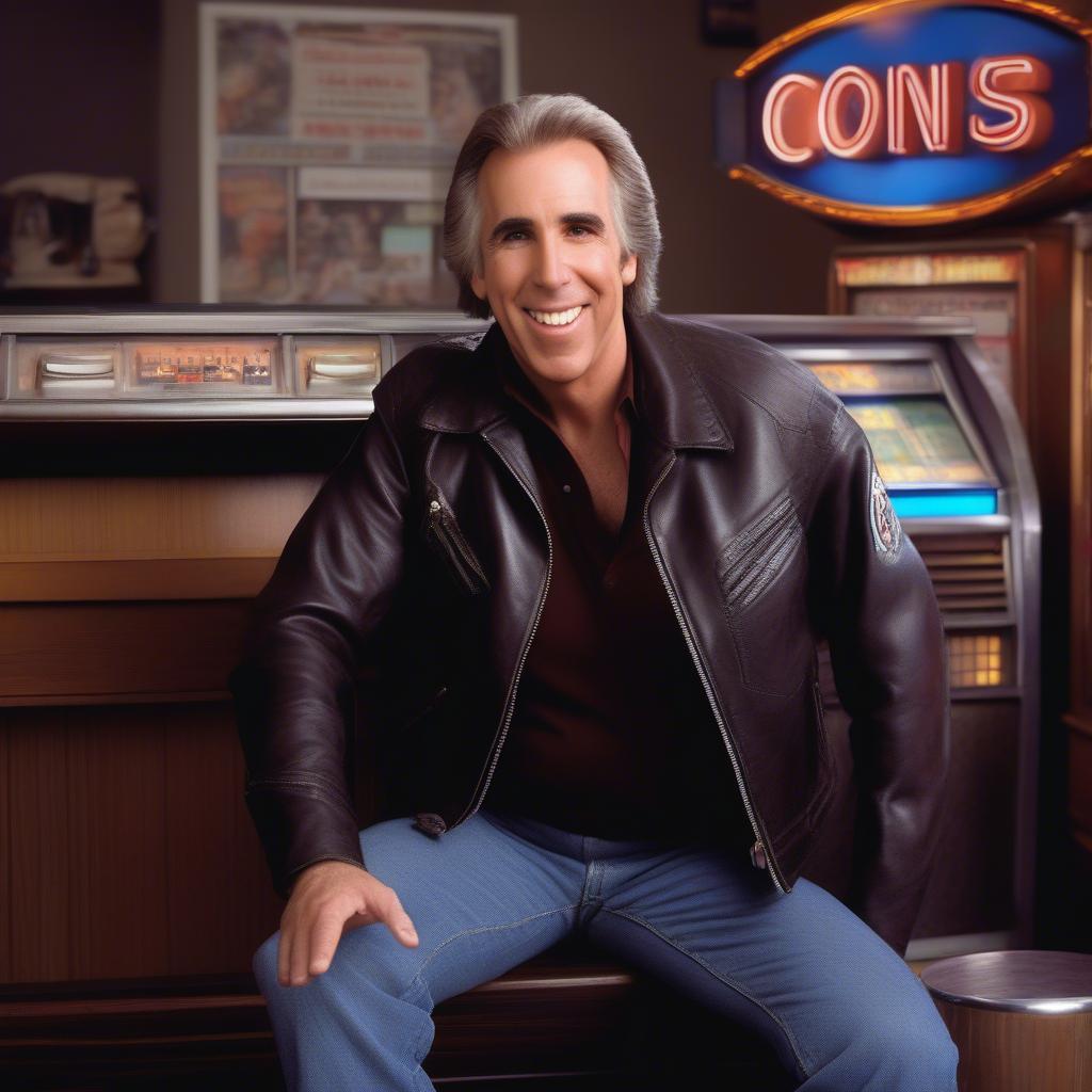 Henry Winkler as The Fonz in Happy Days