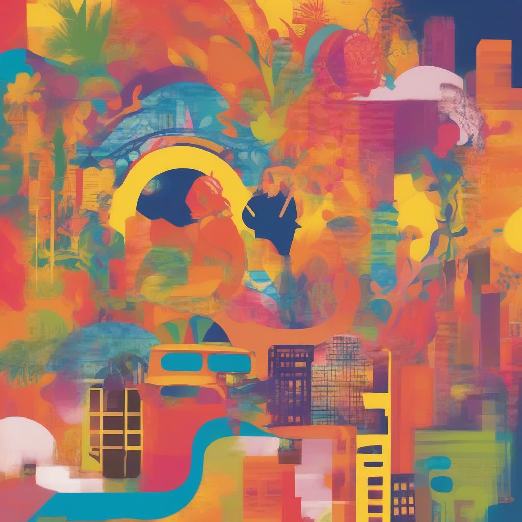 The House on Mango Street book cover with vibrant colors and imagery.