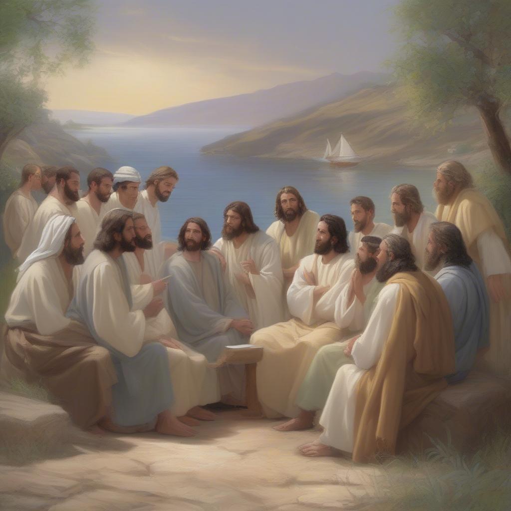 Jesus and the Twelve Apostles in Galilee