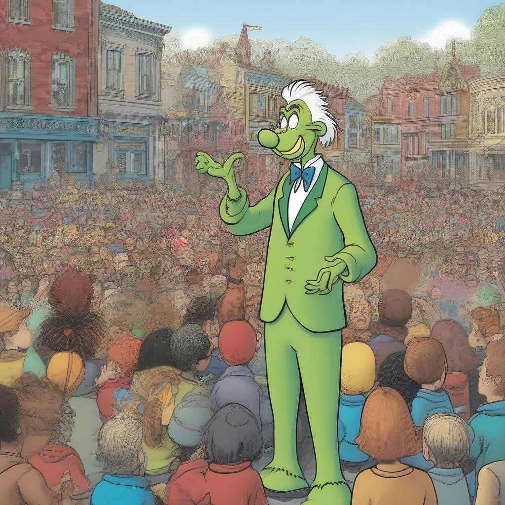 The Mayor of Whoville Addressing the Citizens