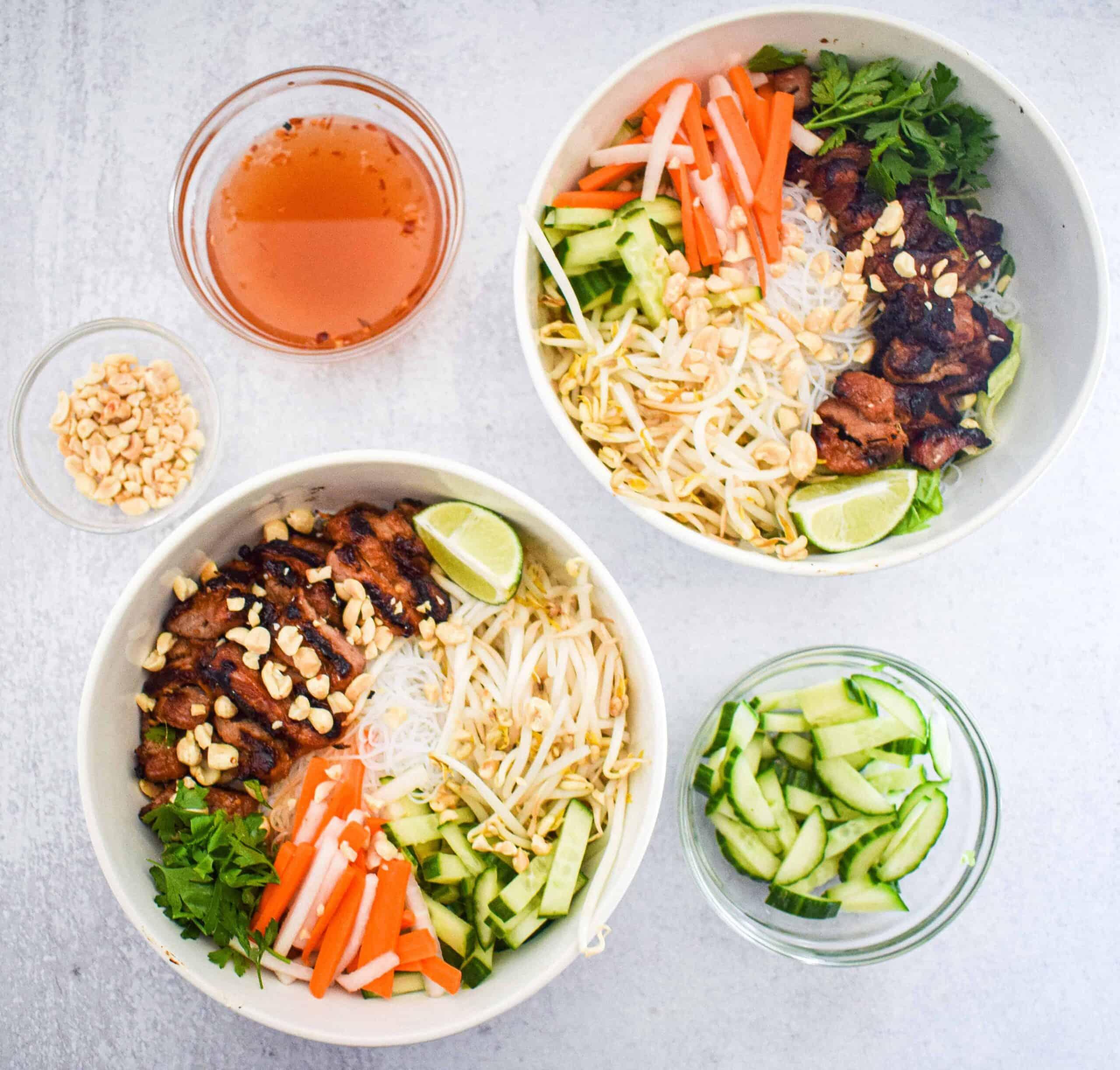 Grilled Pork for Vietnamese Mixed Vermicelli Noodle Salad