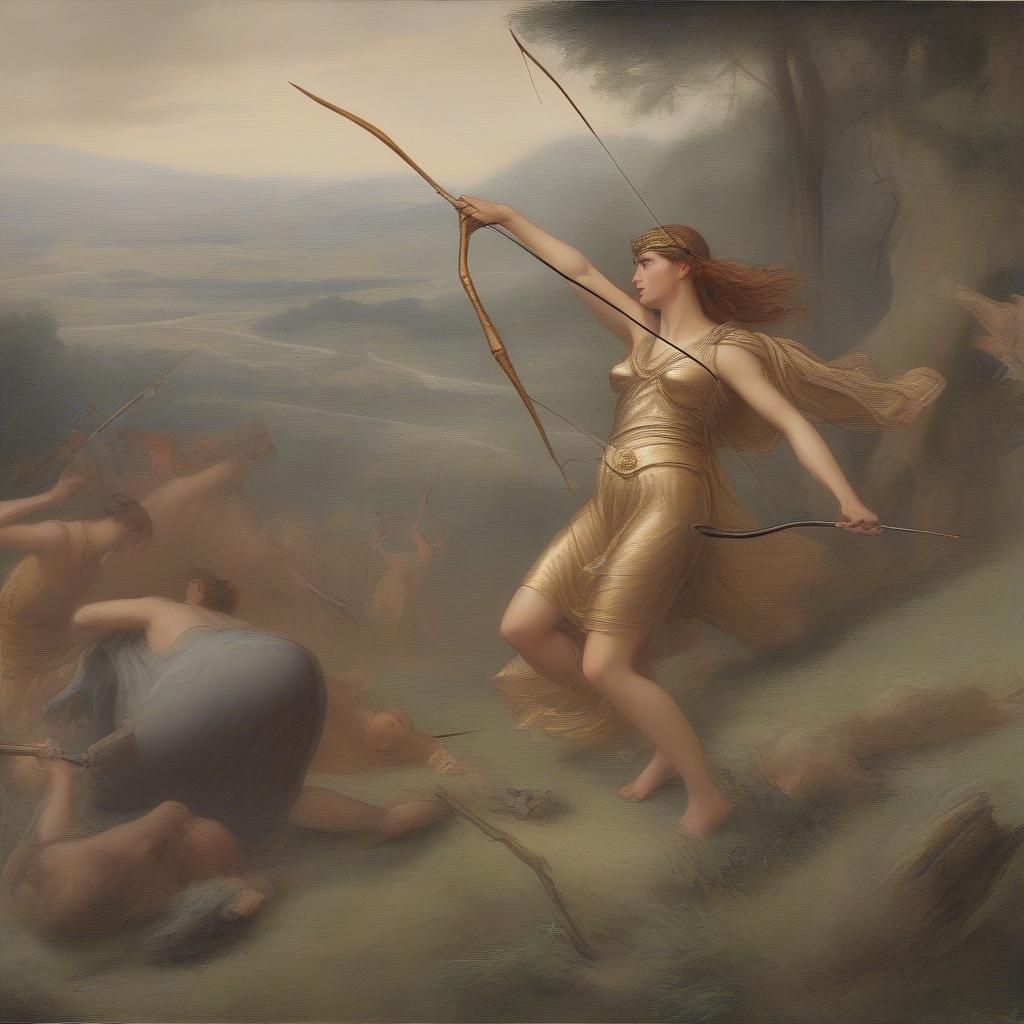 Opis Avenging Camilla's Death in the Aeneid