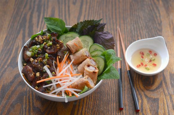Preparing the Pork Marinade for Bun Thit Nuong