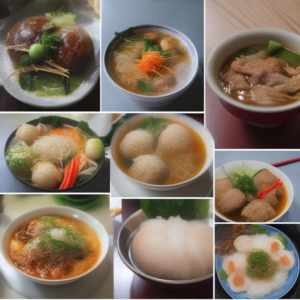 Diverse Regional Vietnamese Street Food Dishes