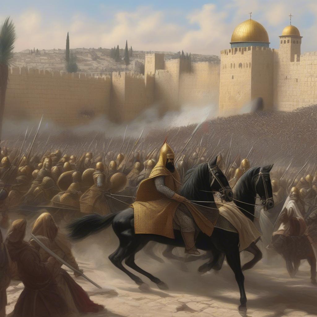 Saladin Recapturing Jerusalem