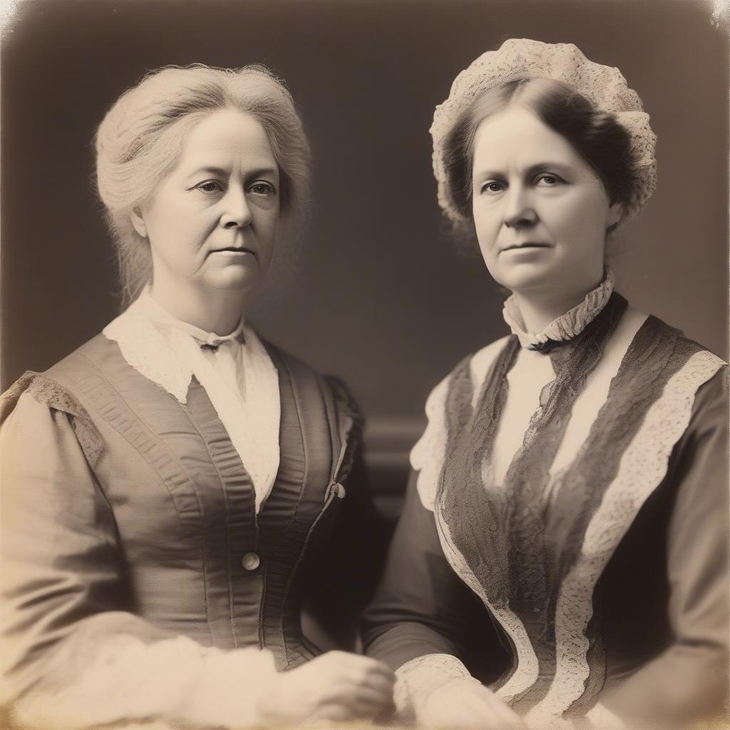 Seneca Falls Convention Organizers: Elizabeth Cady Stanton and Lucretia Mott