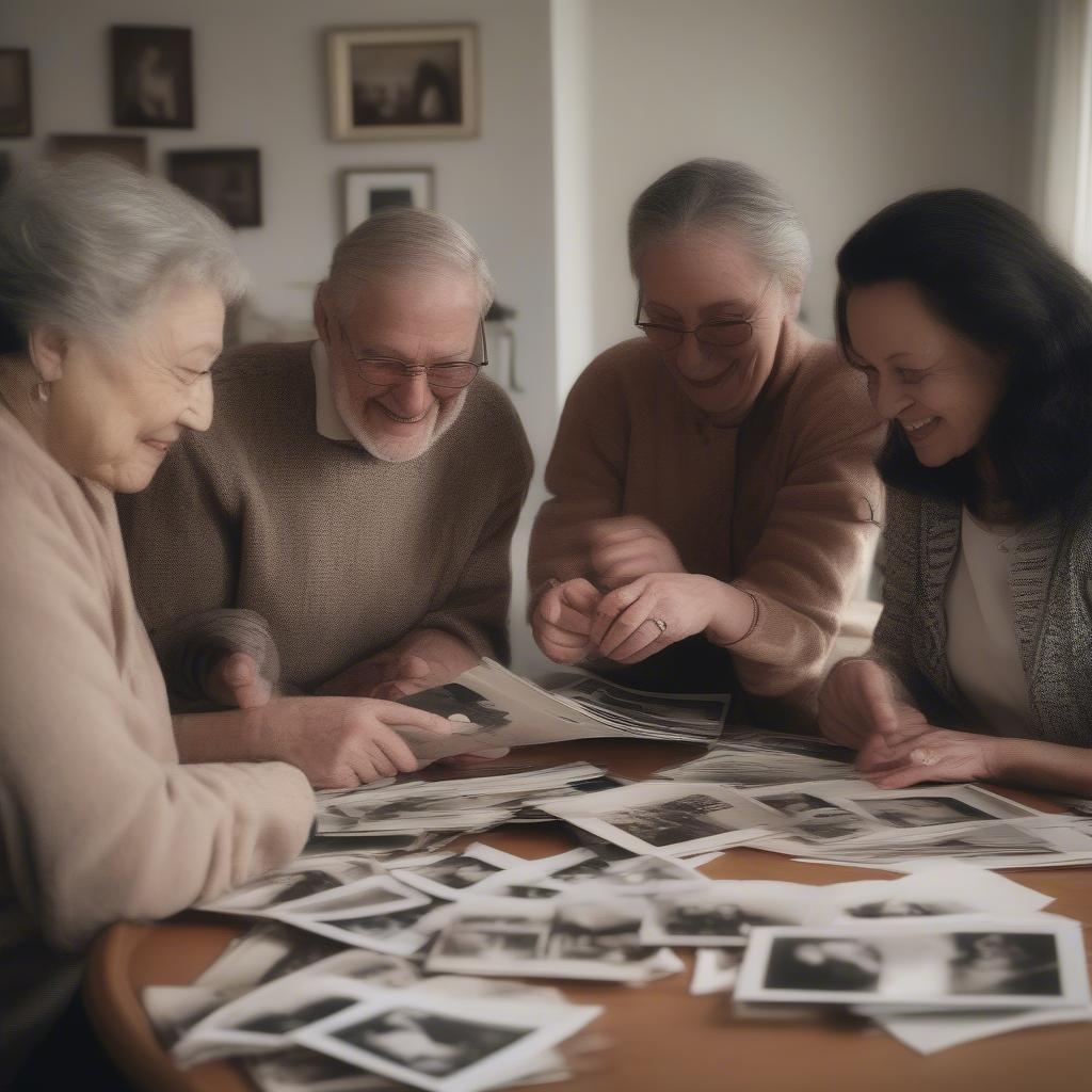Sharing memories of a loved one who has passed away