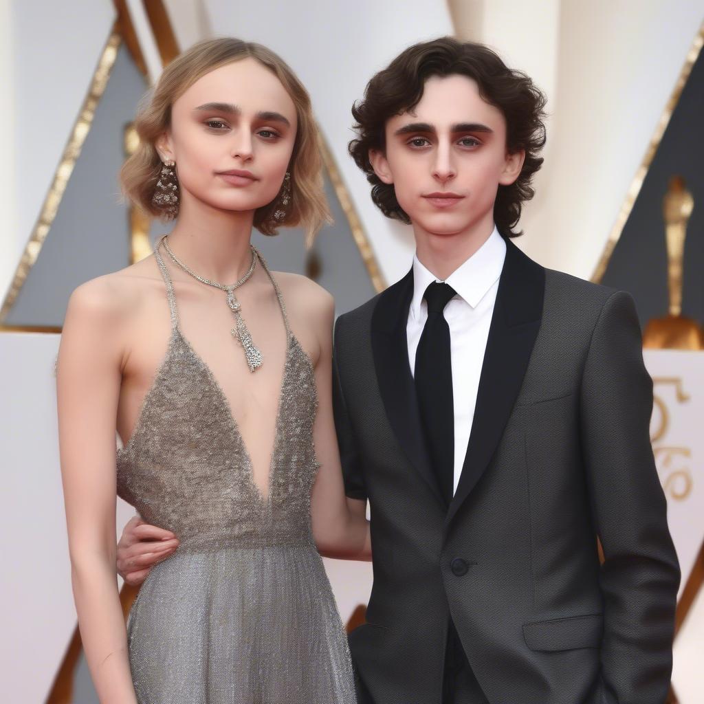 Timothée Chalamet and Lily-Rose Depp
