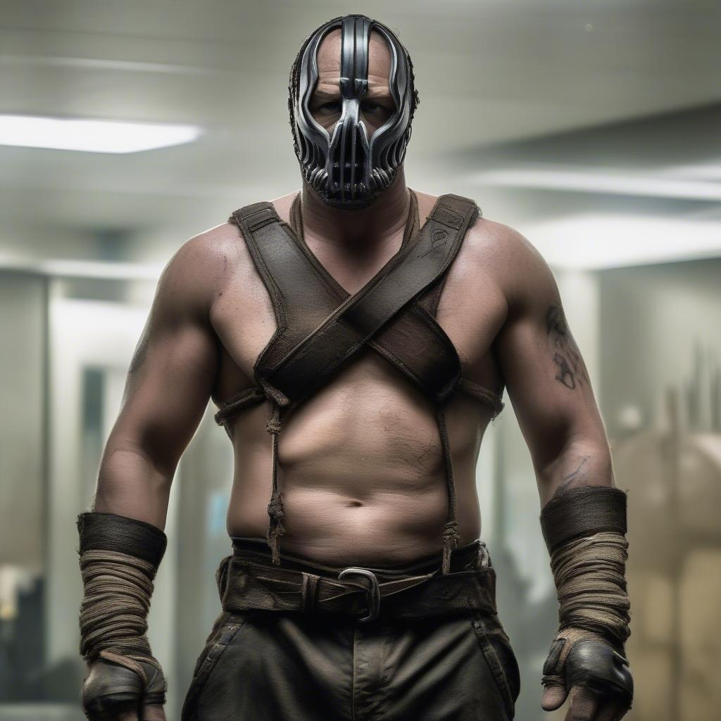 Tom Hardy as Bane in The Dark Knight Rises
