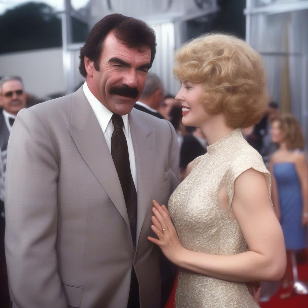 Tom Selleck and Jillie Mack on the Red Carpet