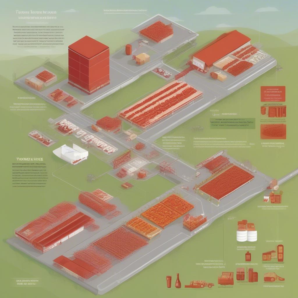 Tomato Sauce Distribution Network: From Farm to Table