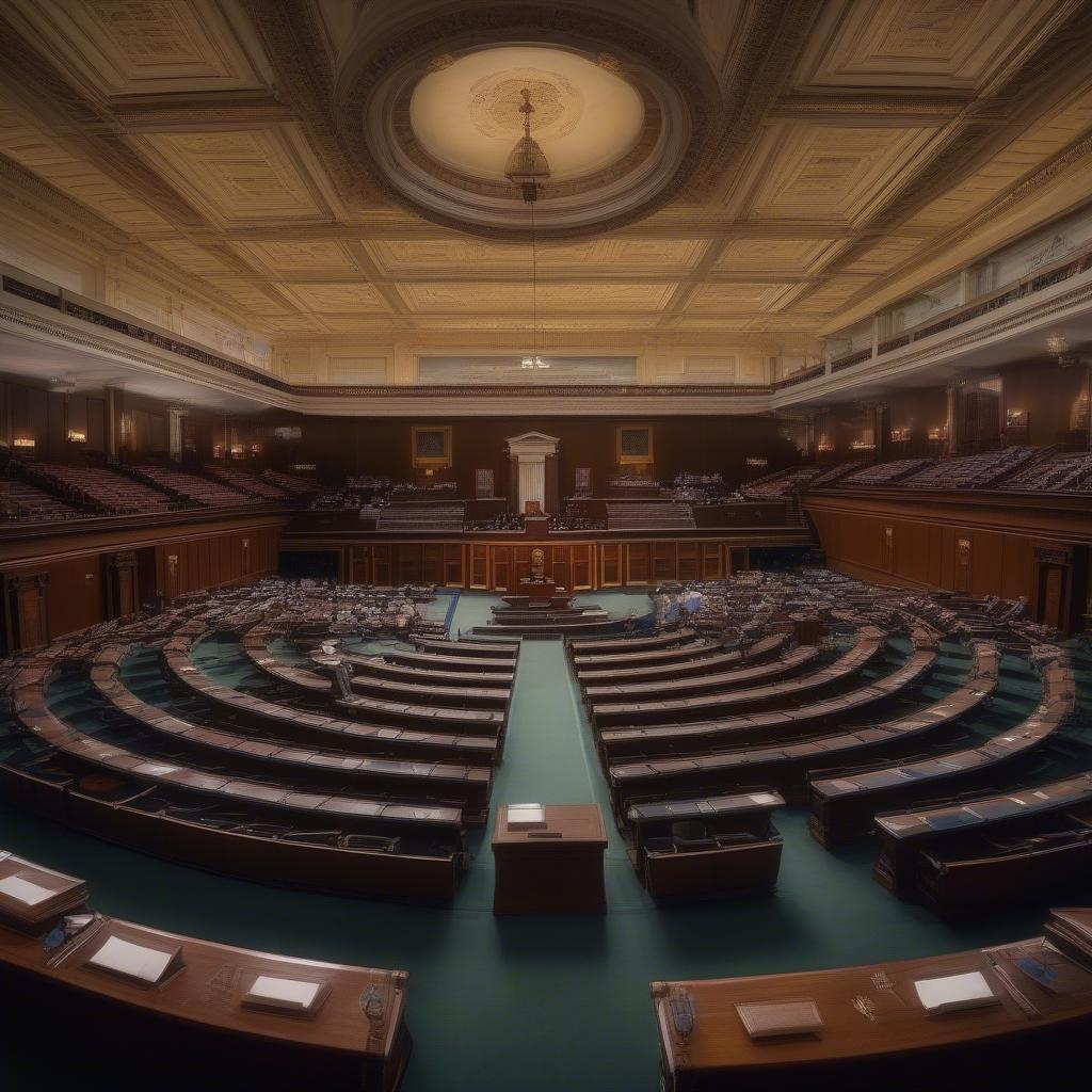 Representatives in the US House Chamber