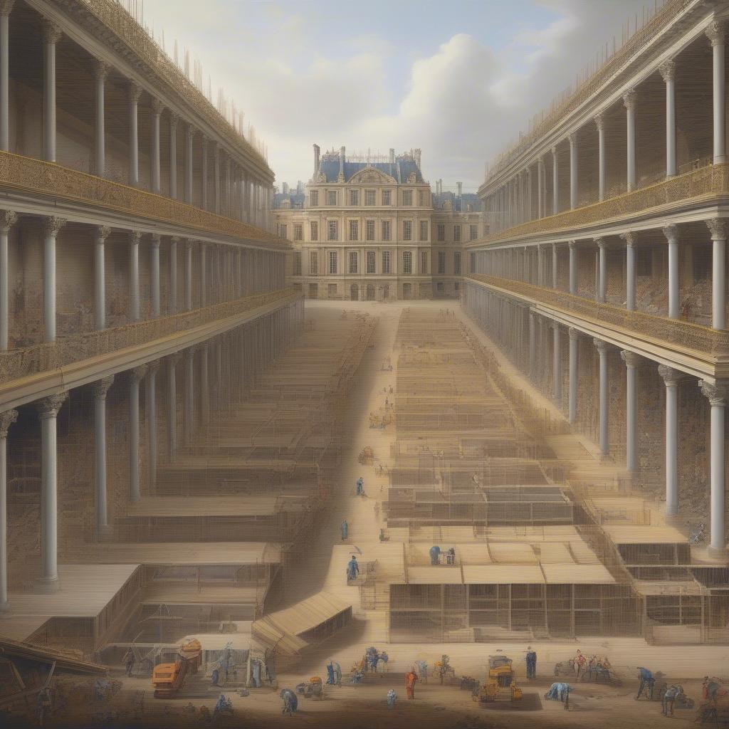 Construction of the Palace of Versailles During the Reign of Louis XIV