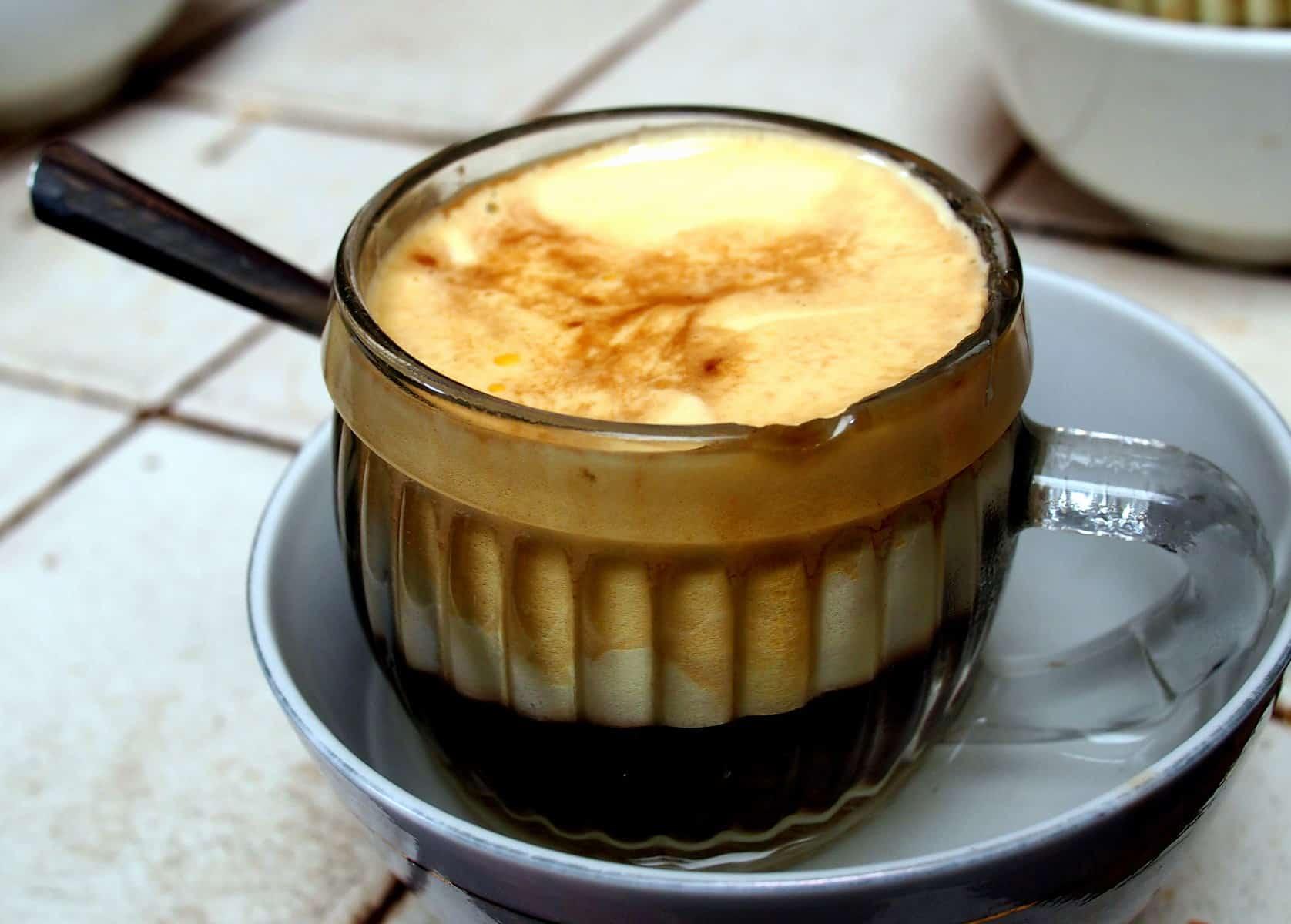 Vietnamese Egg Coffee at Com Com Restaurant