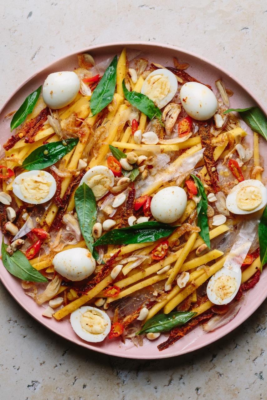 Vietnamese Egg Fried Rice with Mixed Meat Street Food Vendor