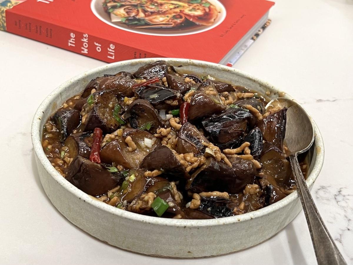 Vietnamese Eggplant with Garlic at Com Com Restaurant