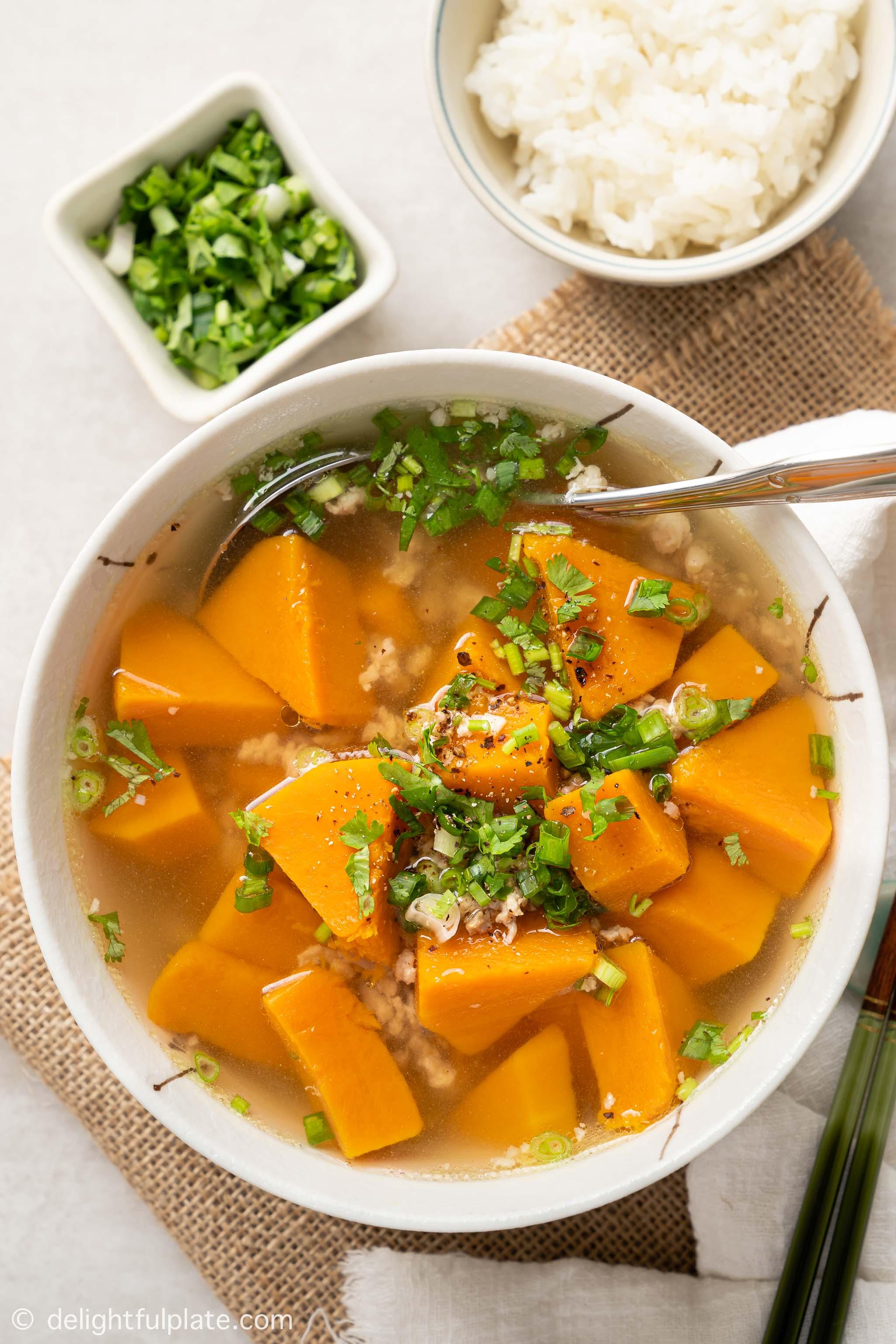 Vietnamese Pumpkin Soup Ingredients