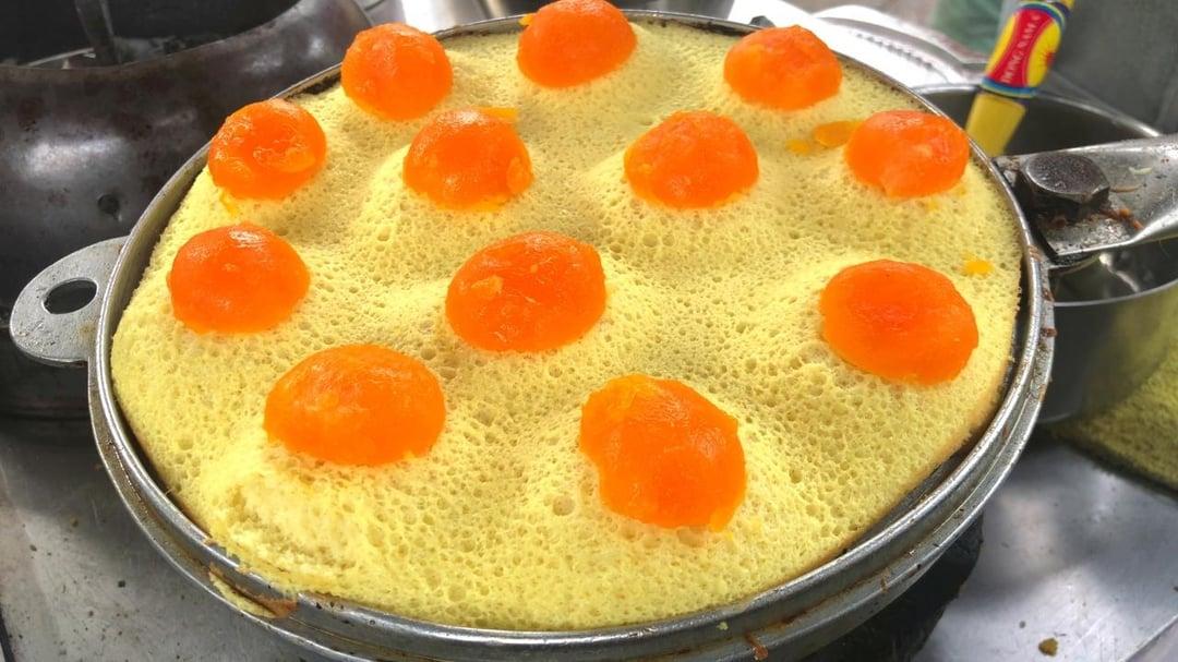 Vietnamese Salted Egg Sponge Cake at Com Com Restaurant