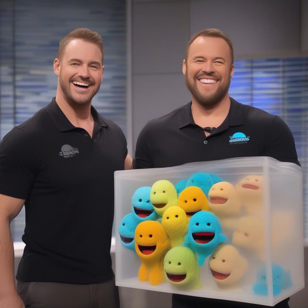 Aaron Krause pitching Scrub Daddy on Shark Tank