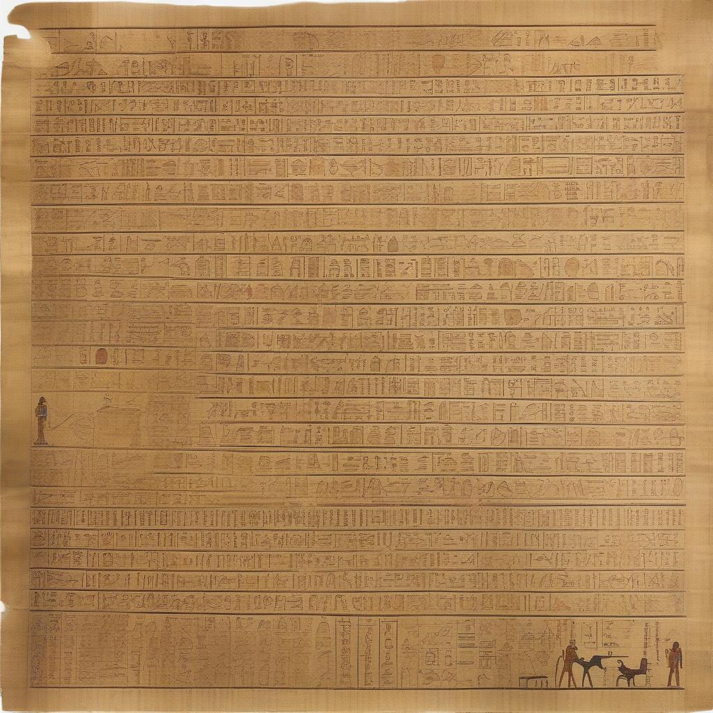 Ancient Egyptian Mathematics Depicted on the Rhind Papyrus