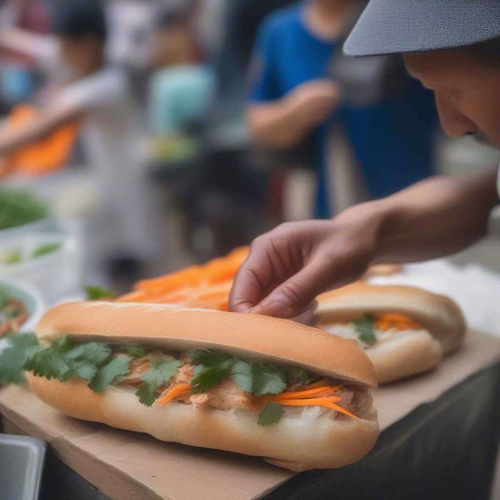 Vietnamese Banh Mi Street Food