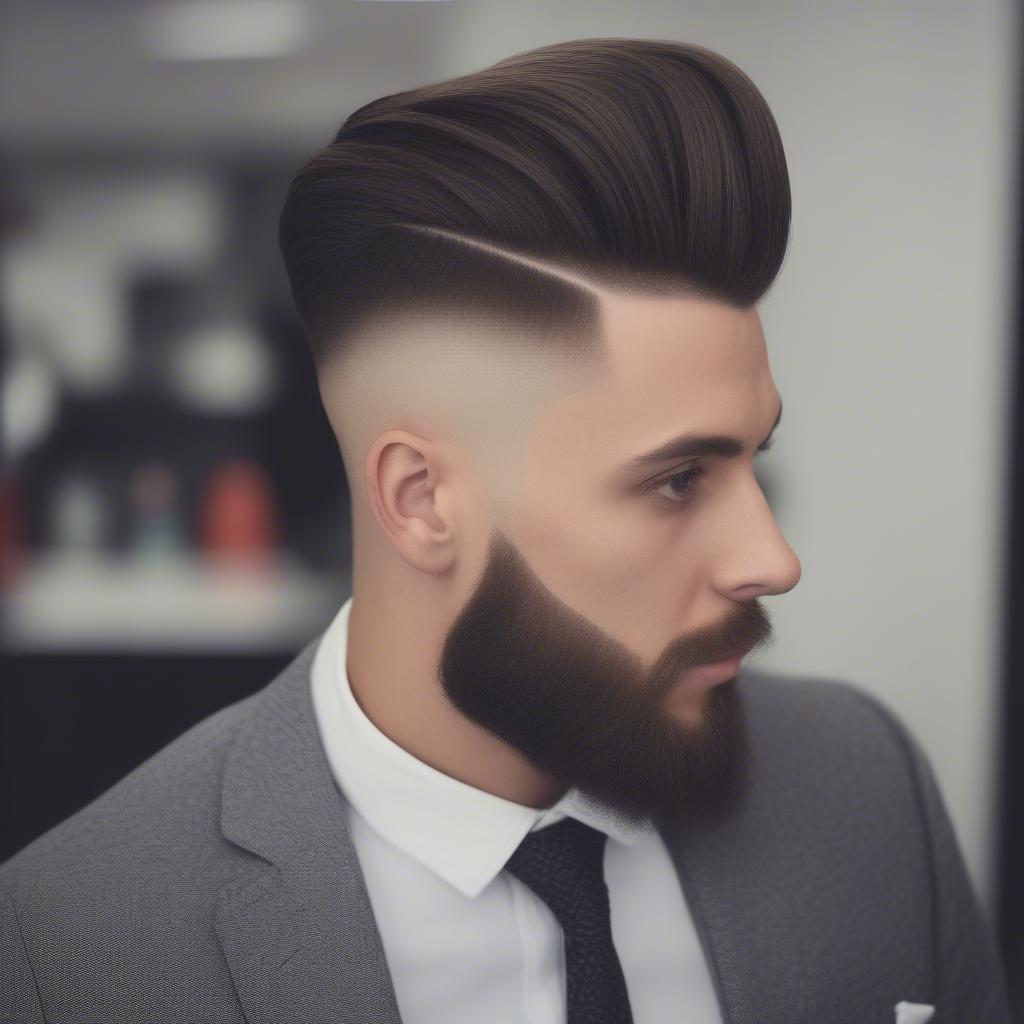 Classic Undercut Men Hairstyle