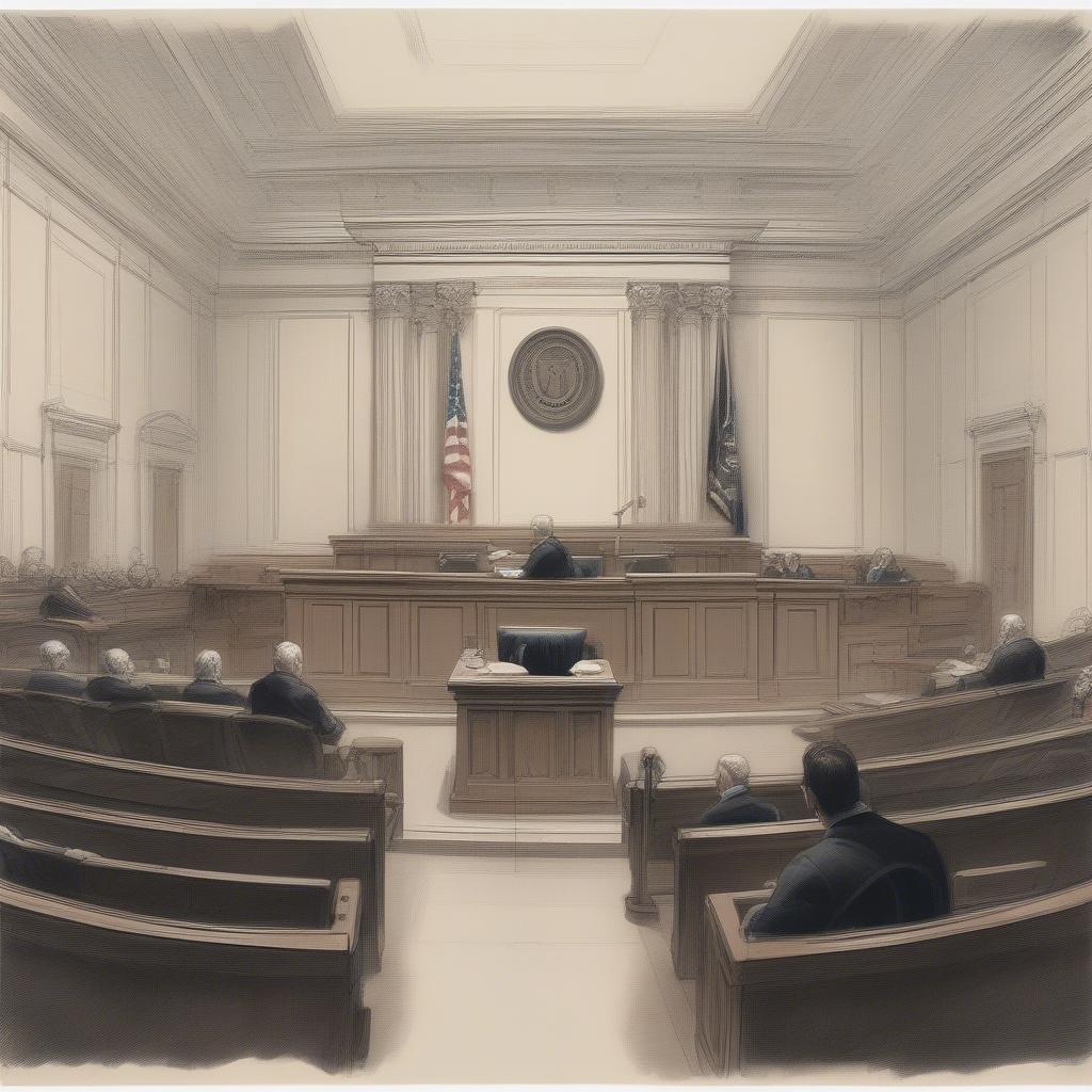 Courtroom Judge Law and Justice System