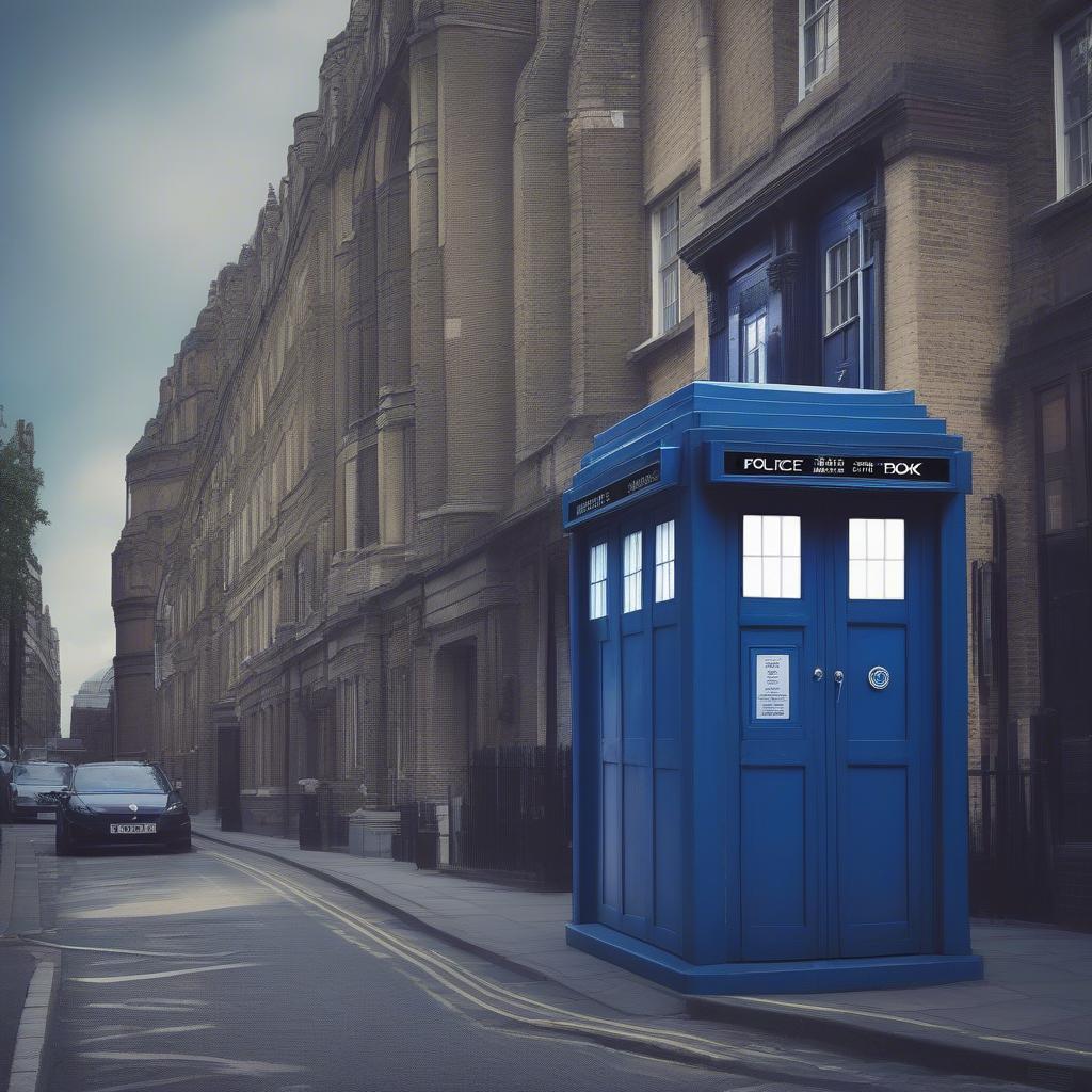 Doctor Who's TARDIS in London
