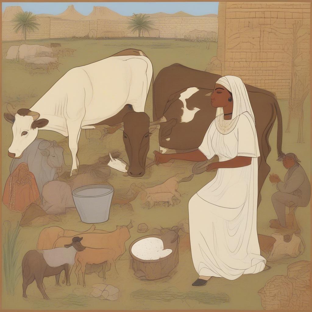 Early Cow Milking in the Near East