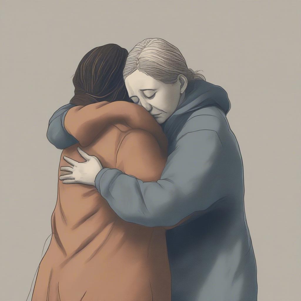 Offering comfort to a grieving friend