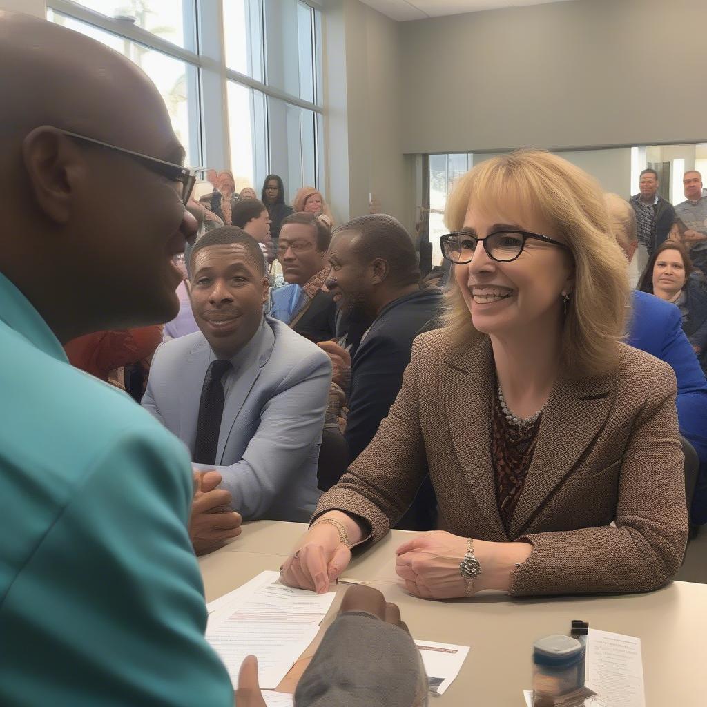 Gabby Giffords at Congress on Your Corner Event