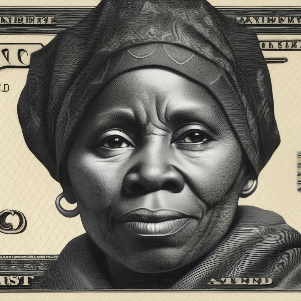 Harriet Tubman Portrait on the Twenty Dollar Bill