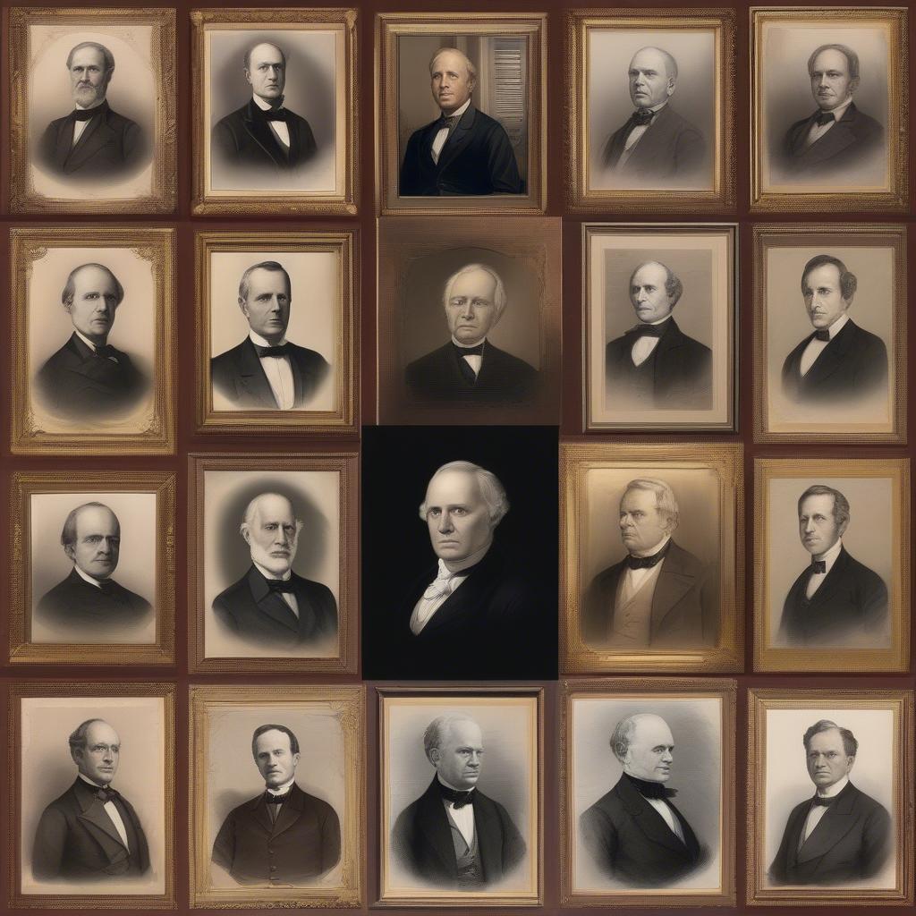 Portraits of historical Speakers of the House