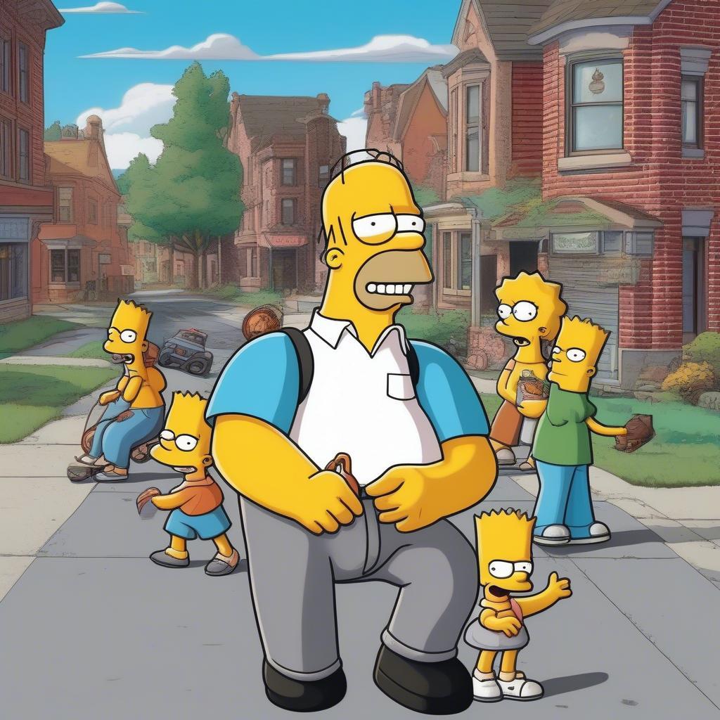 Homer Simpson's Childhood in Springfield