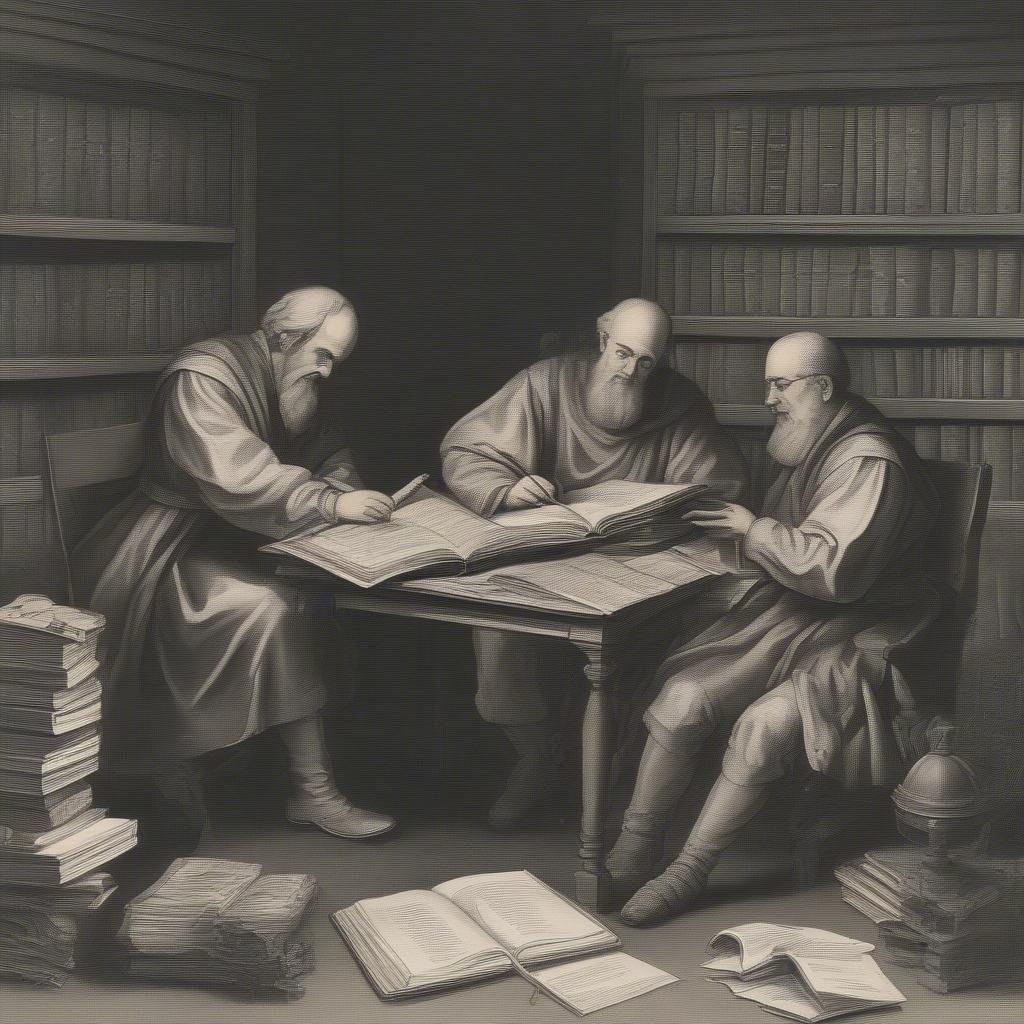 King James Bible Translators at Work