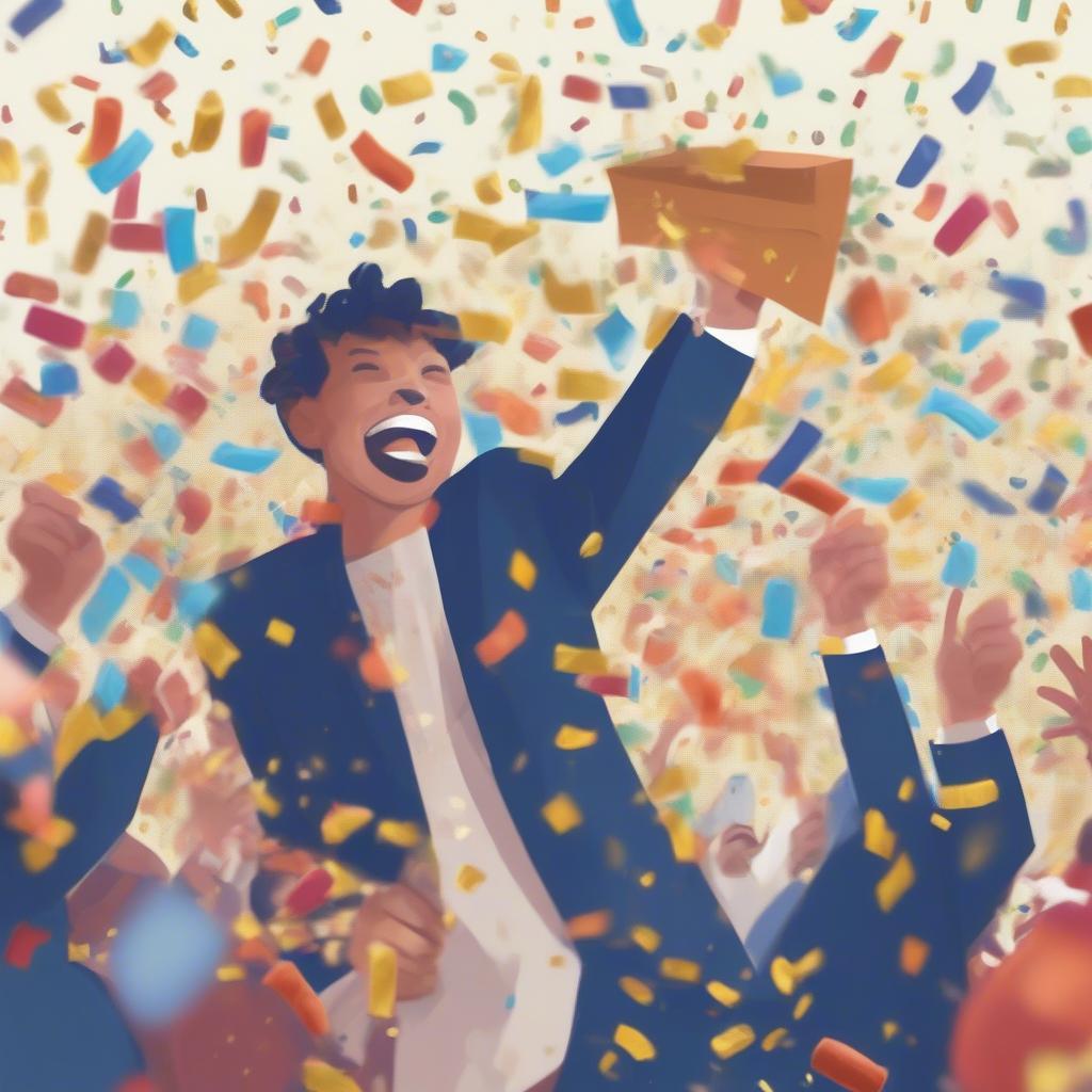 Mega Millions Winner Celebrates Jackpot Win