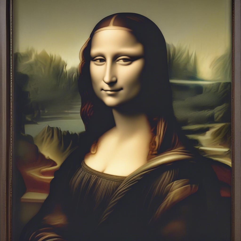 Mona Lisa portrait by Leonardo da Vinci
